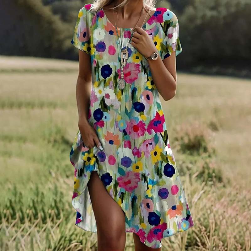 Lyrielle™ - Watercolor Bloom Dress