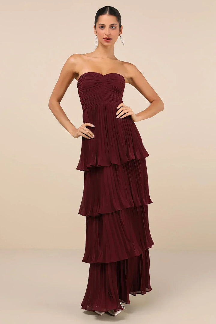 Celesty™ – Ruffled Pleated Dress