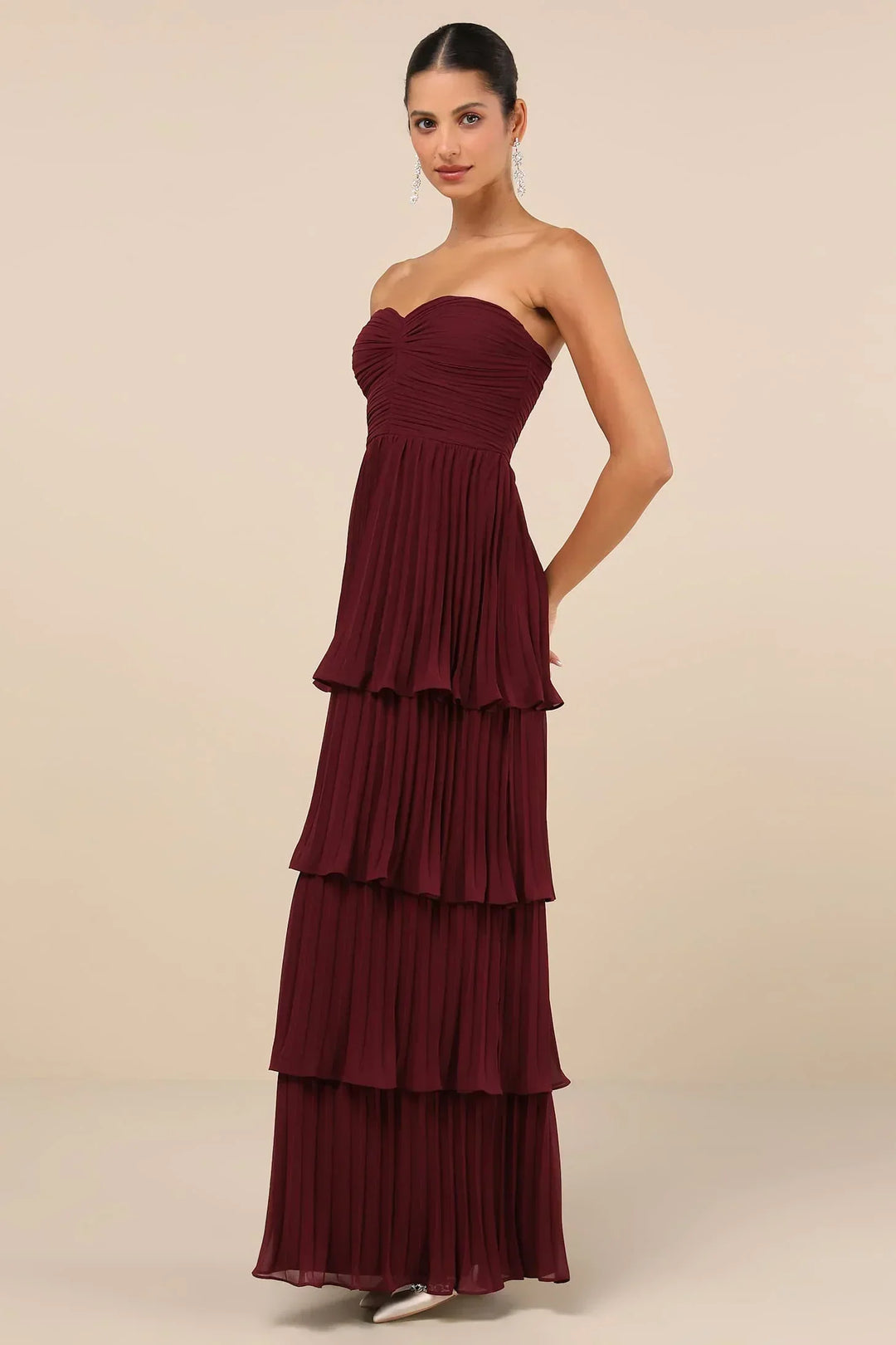 Celesty™ – Ruffled Pleated Dress