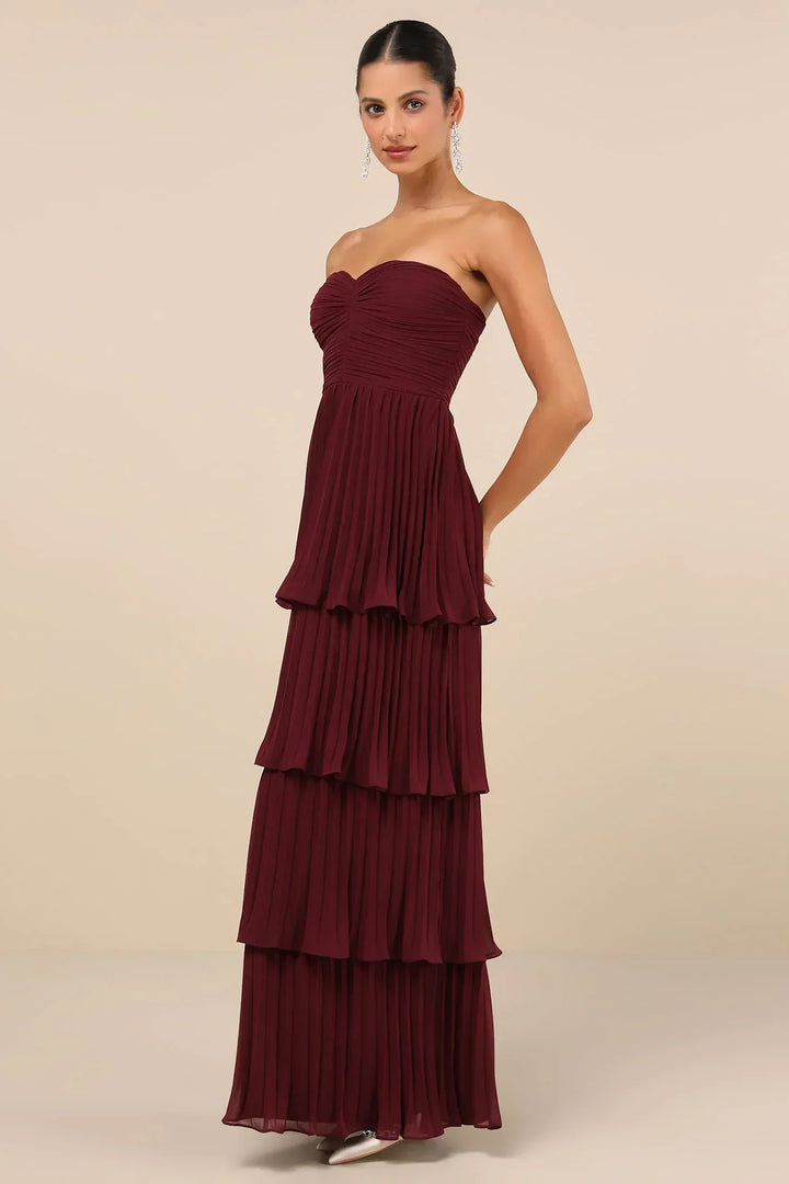 Celesty™ – Ruffled Pleated Dress
