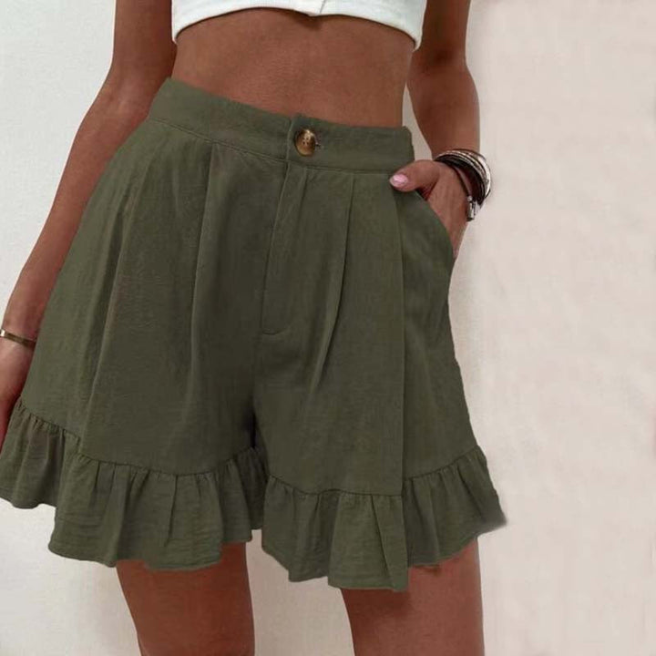 Kissha - Flowy Ruffle Hem Shorts