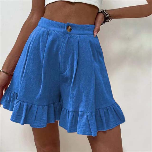 Kissha - Flowy Ruffle Hem Shorts