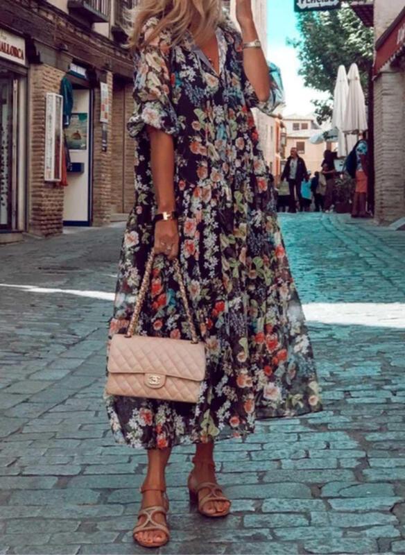 Calie™ - Floral Vintage Dress