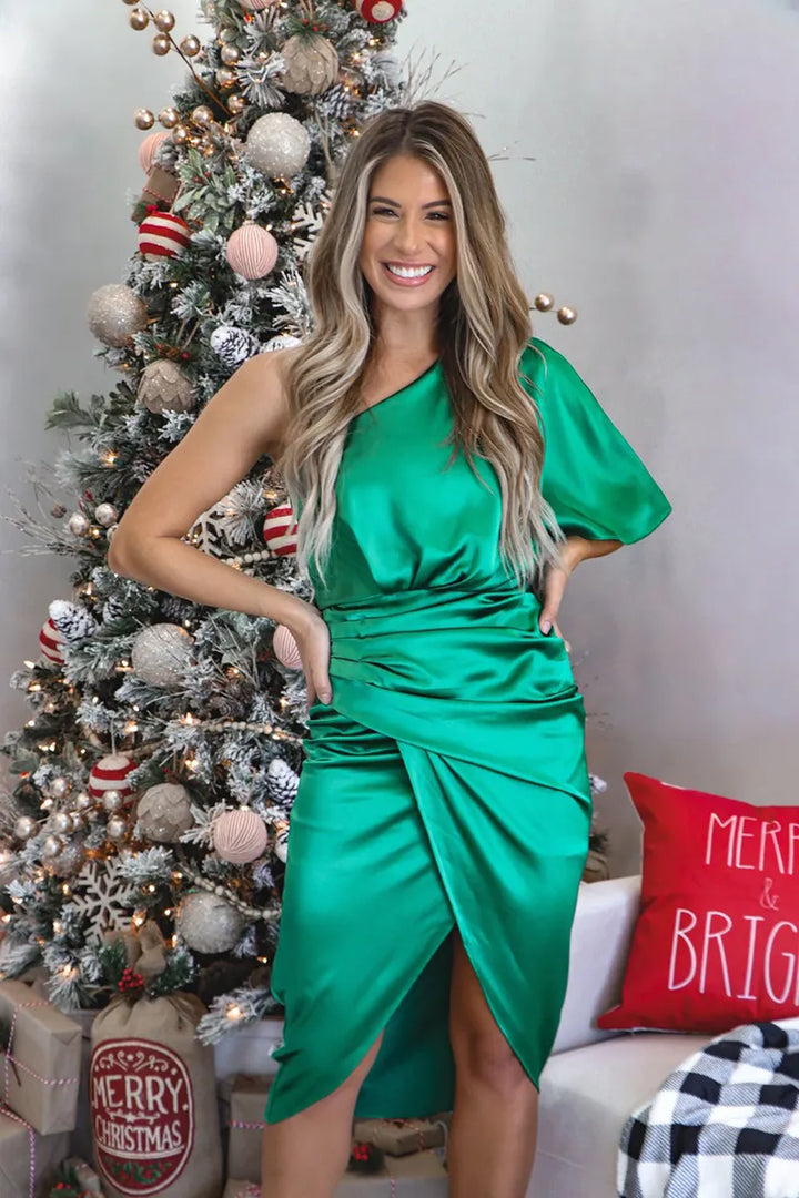 Alessira™ - Elegant One-Shoulder Dress