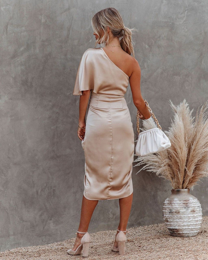 Alessira™ - Elegant One-Shoulder Dress