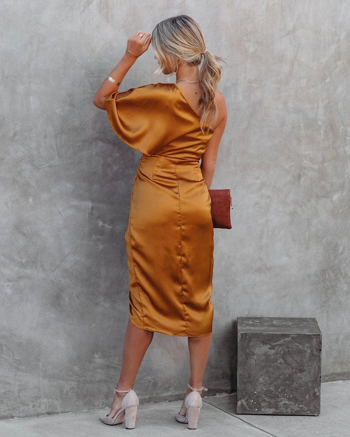 Alessira™ - Elegant One-Shoulder Dress