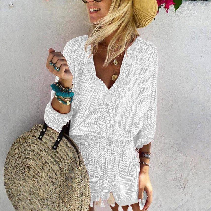 Soleil™ - Boho Tassel Jumpsuit