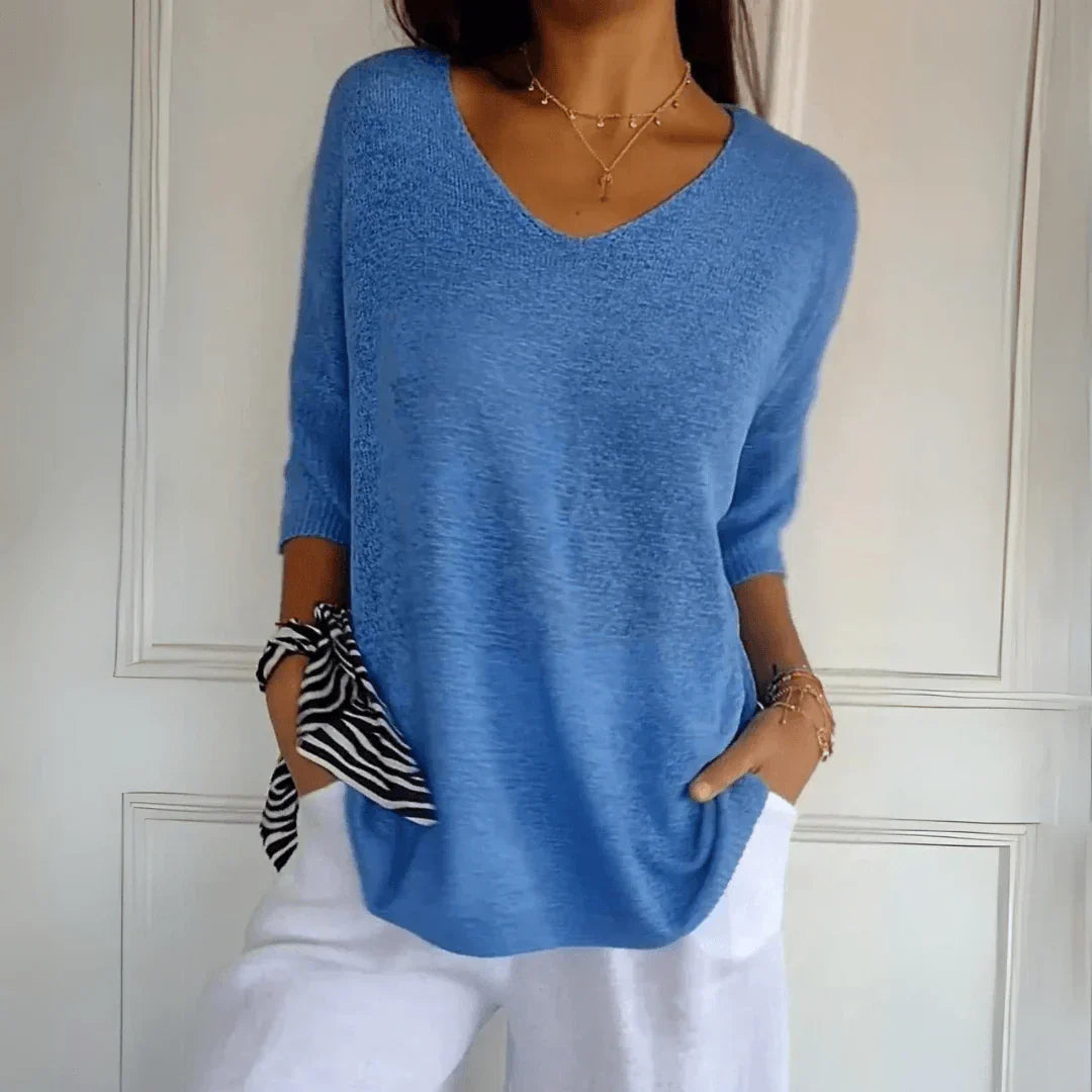 AZURE - Relaxed Elegant Top